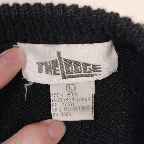 The Lodge Womens Cardigan Sweater 100% Wool Size Large - Picture 2 of 11